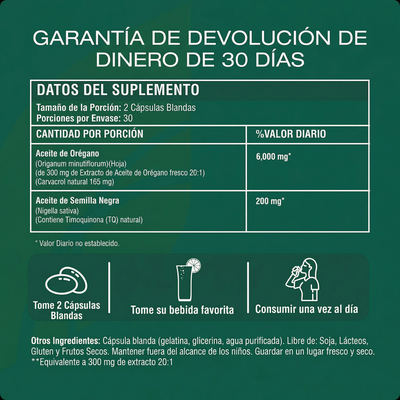 Cápsulas de Aceite de Orégano