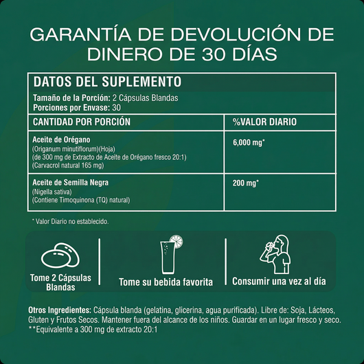 Cápsulas de Aceite de Orégano